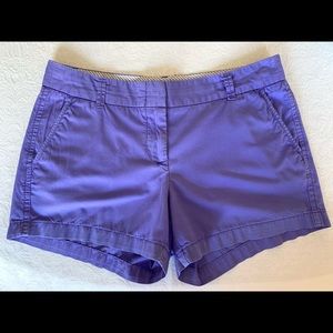 Purple J. Crew Factory Chino Shorts